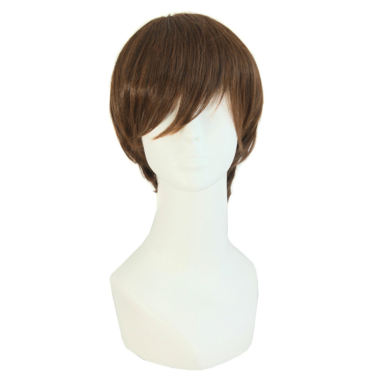 Fashion Men's Short Straight Wig (Brown)