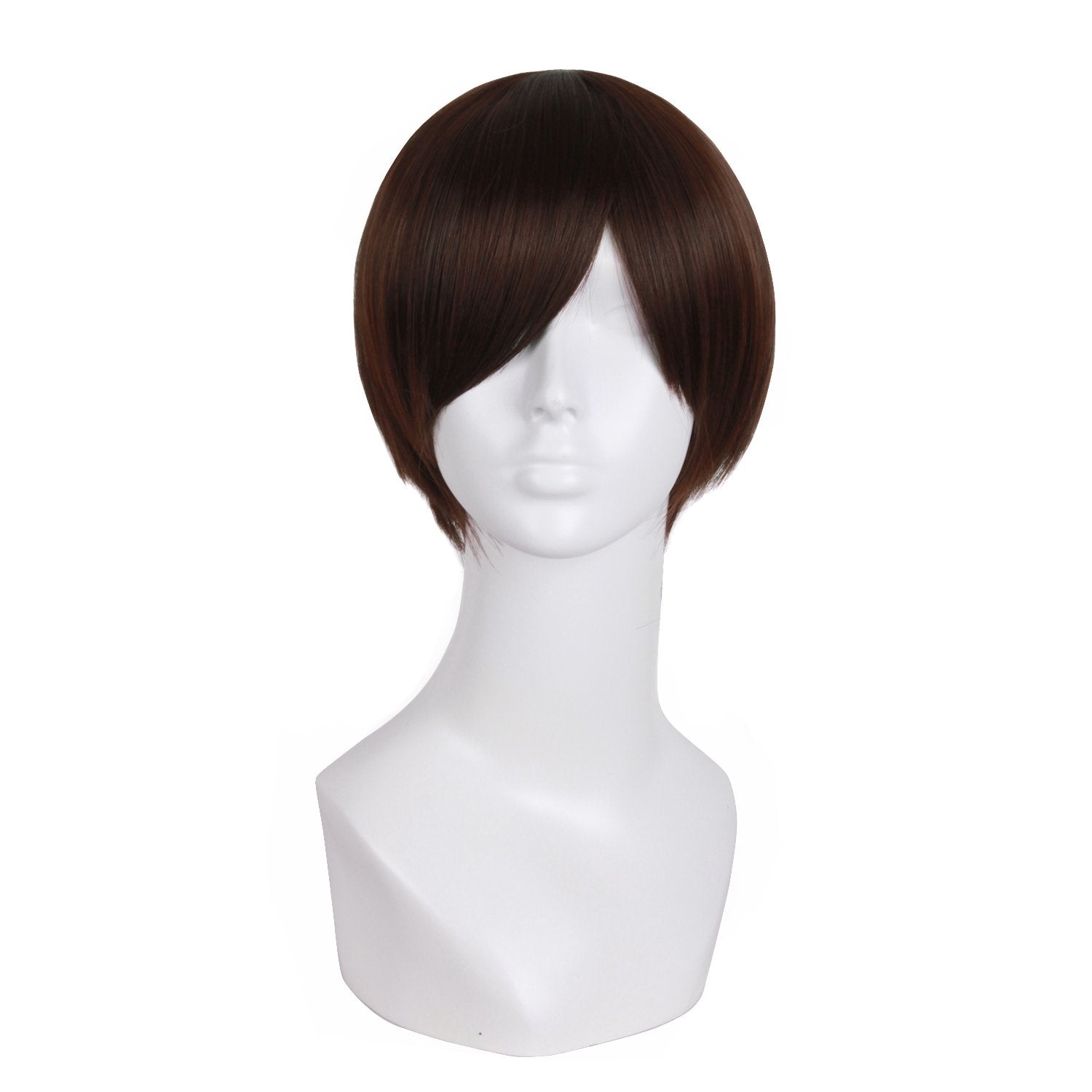 Fashion Men's Short Straight Wig (Dark Brown)