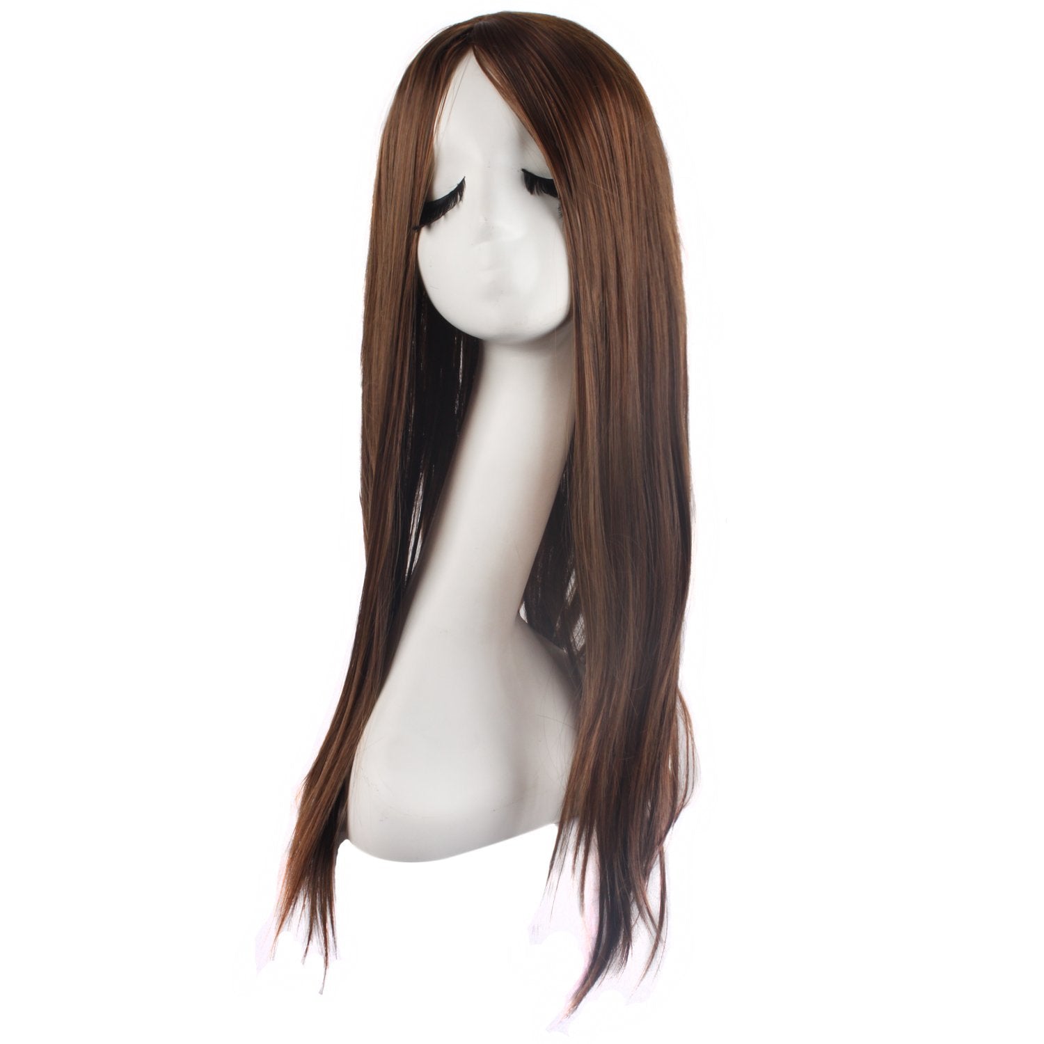 28 Inch/70cm Women Special Natural Long Straight Wig (Brown)