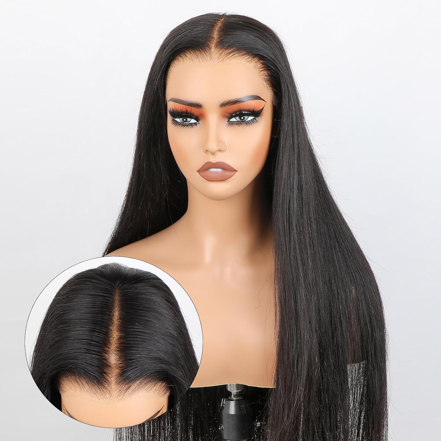 Glueless Wig Human Hair Pre Plucked Pre Cut Straight Wear  9x6 HD Lace Pre Bleached Tiny Knots Human Hair Wigs For Women 18 Inch